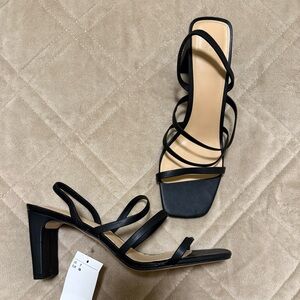 H&M Black Strappy Heels